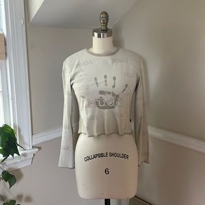 Vintage Mudd Cotton sleeve crop top from the 90’s size Medium fits like a S/ XS